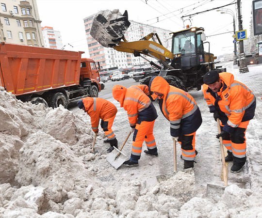 Уборка снега в Элисте и  Республике Калмыкия